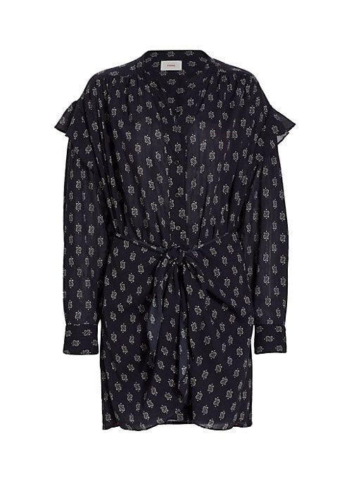 Paisley Tie-Waist Dress