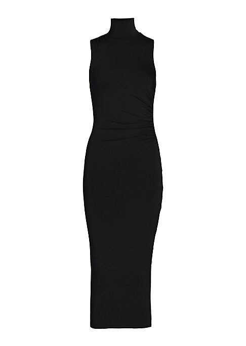 Chic Ruched Midi Dress