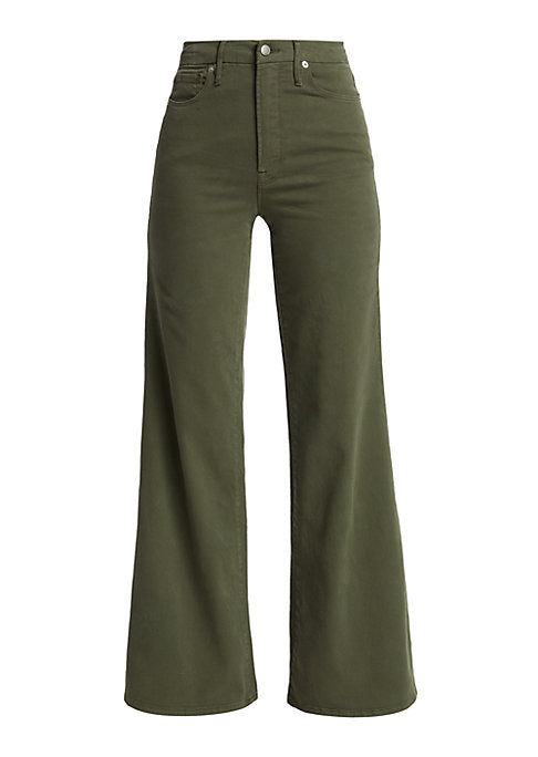 Flared Denim Palazzo Pants