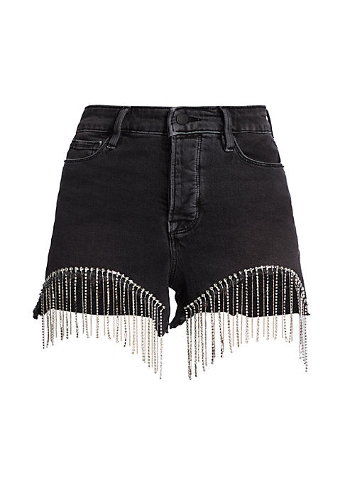 Sparkle Edge Denim Shorts