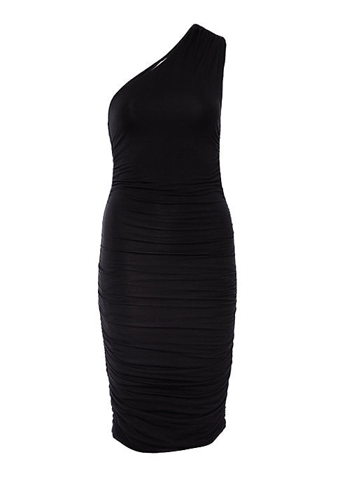 Ruching Elegance Midi Dress
