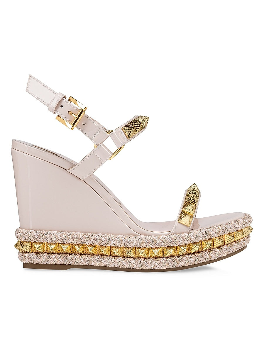 Pyraclou 110MM Patent Leather Wedges