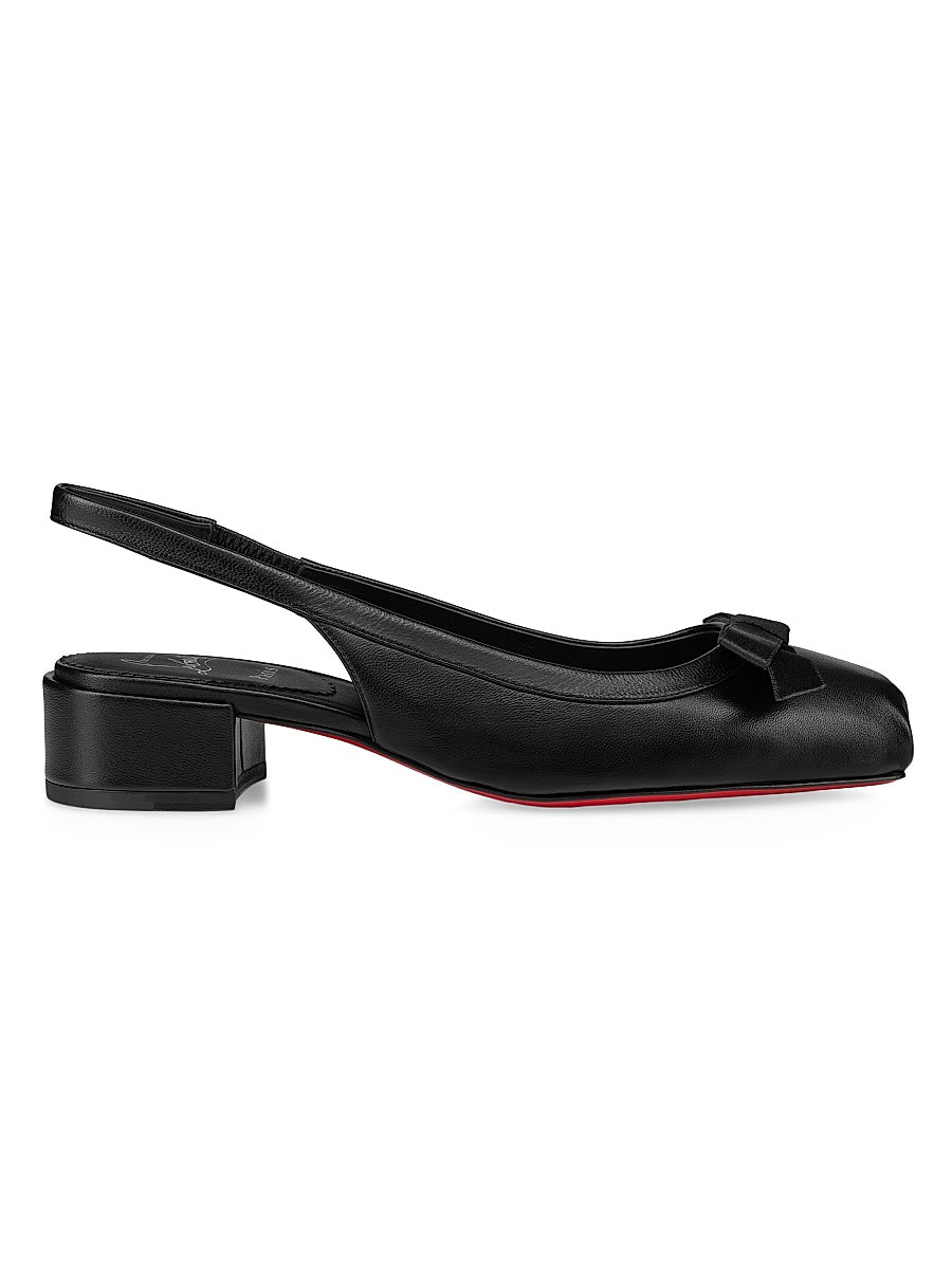 Mamaflirt Sling 30MM Leather Pumps
