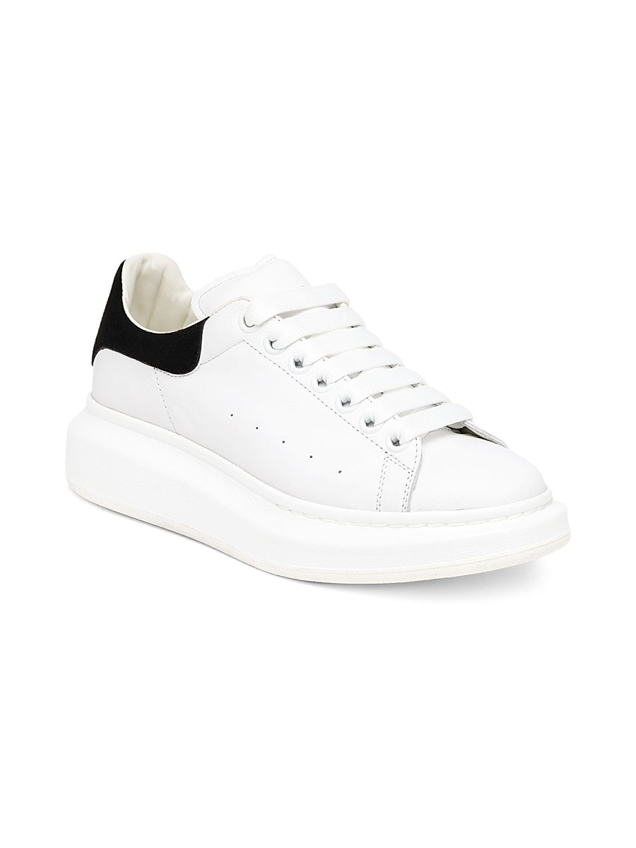 Women's Oversized Embossed Logo Colorblocked Suede Sneakers