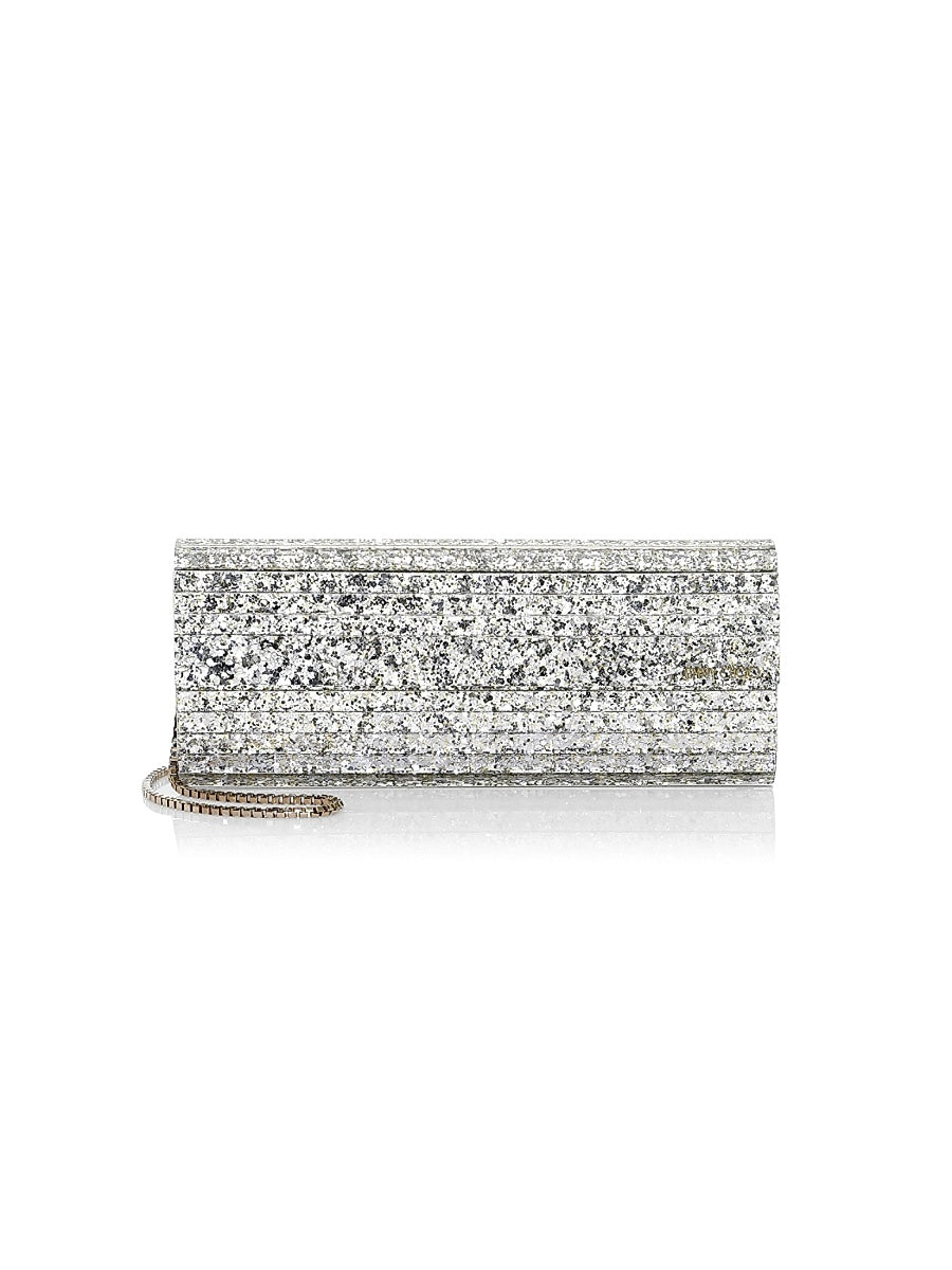 Sweetie Metallic Glitter Acrylic Clutch