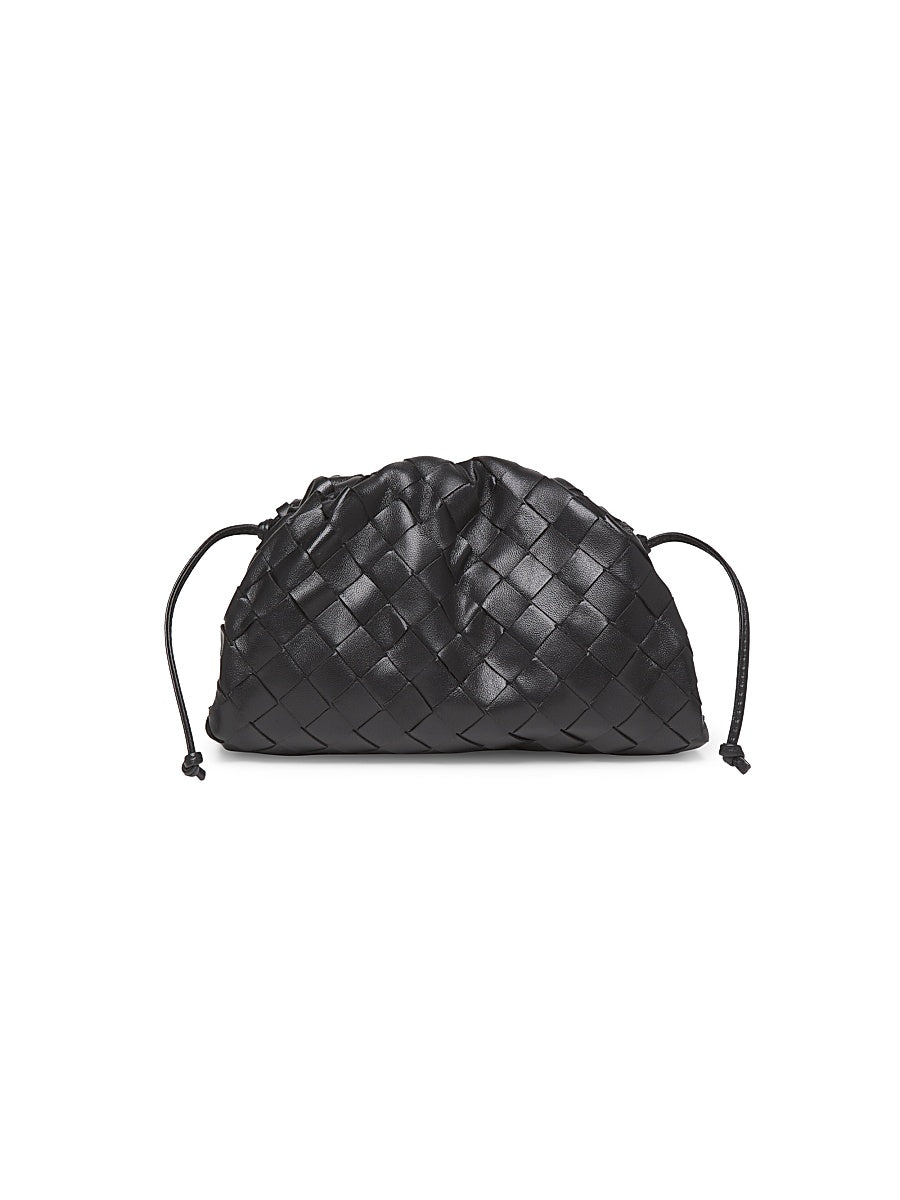 Mini Intrecciato Leather Pouch Clutch
