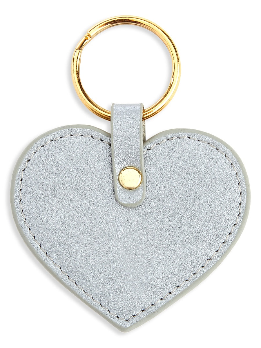 Heart-Shaped Leather Key Chain