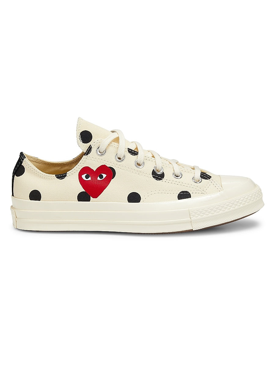 CdG PLAY x Converse Women's Chuck Taylor All Star Polka Dot Low-Top Sneakers