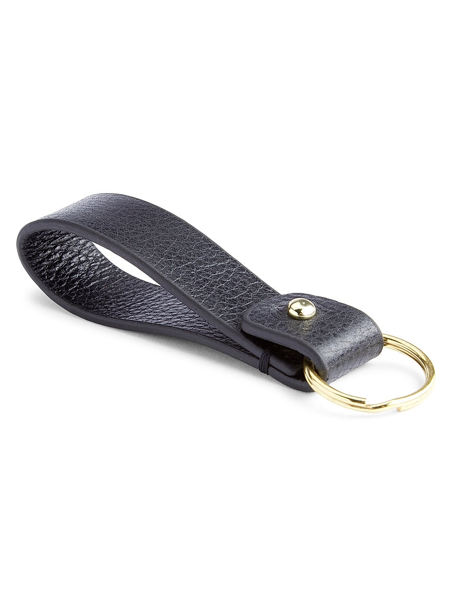 Royce New York Minimalist Leather Key Fob