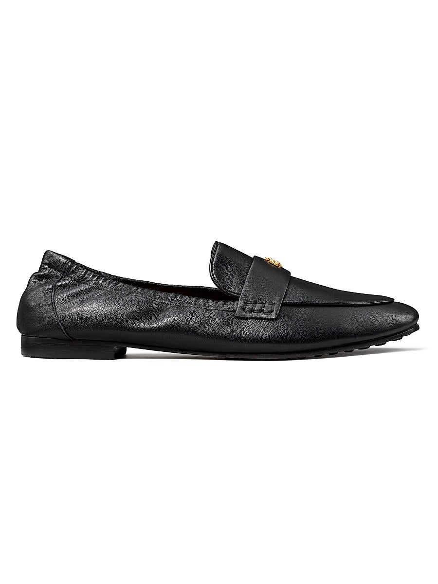 Logo Leather Ballet Loafers