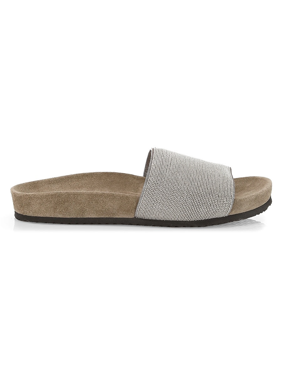 Monili Suede Slides