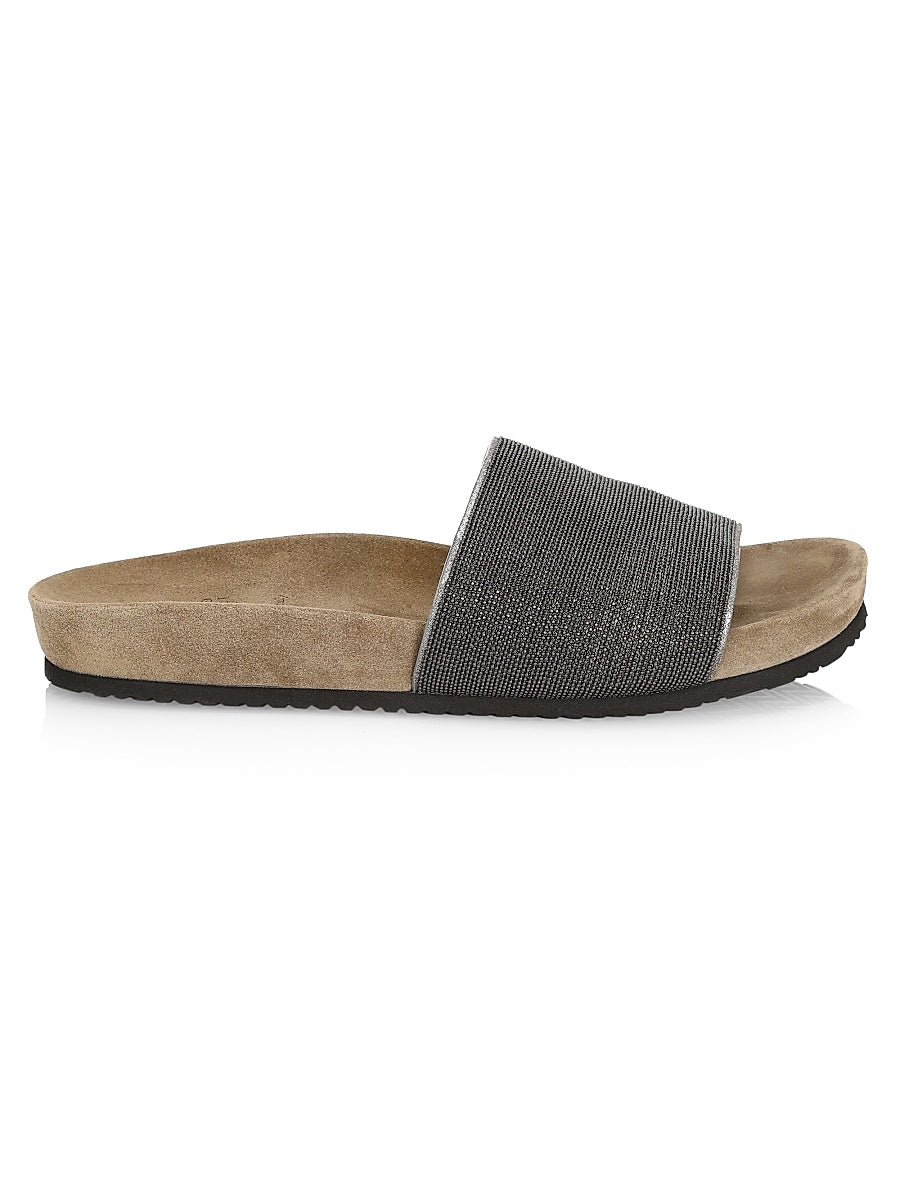 Monili Suede Slides