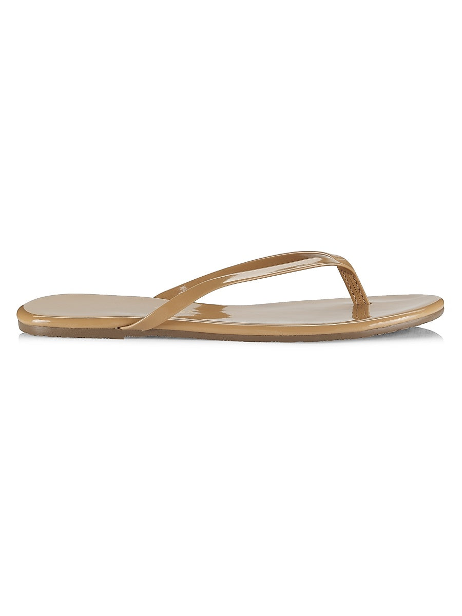 Foundations Gloss Patent Leather Flip Flops