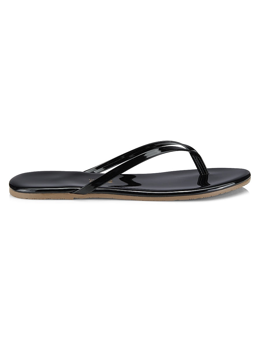 Foundations Gloss Patent Leather Flip Flops