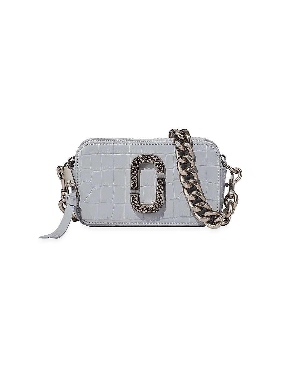 The Snapshot Croc-Embossed Leather Camera Bag