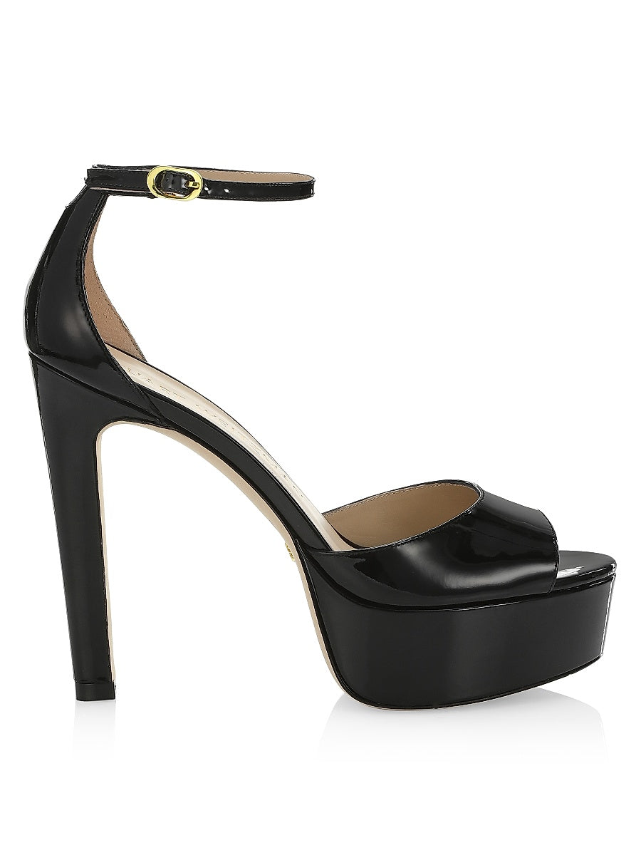 Discoplatform Nudistcurve Leather Sandals