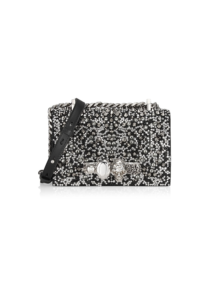 Stass Studded Mini Jewelled Satchel