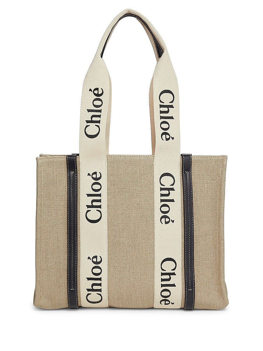 Woody Medium Logo Tote