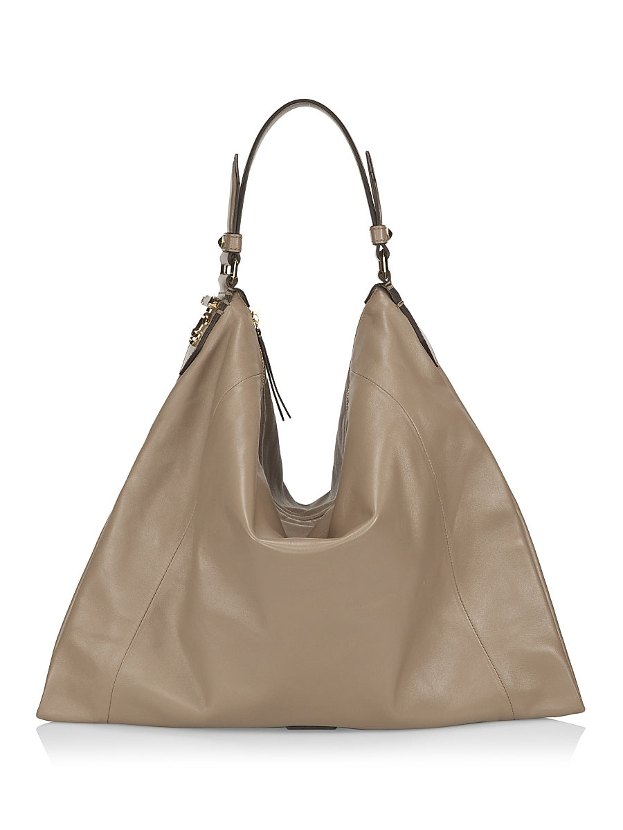 Ana Leather Hobo Bag