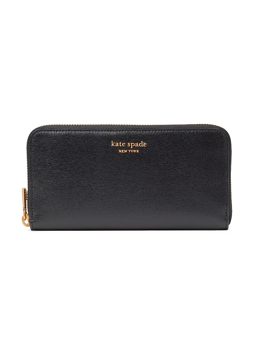 Morgan Saffiano Leather Zip-Around Continental Wallet