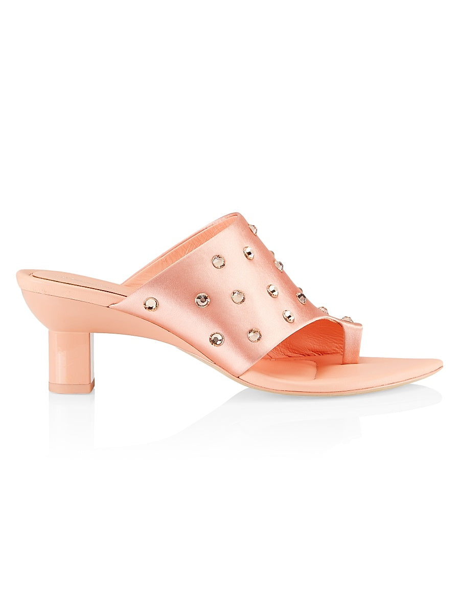 Verona Embellished Satin Sandals