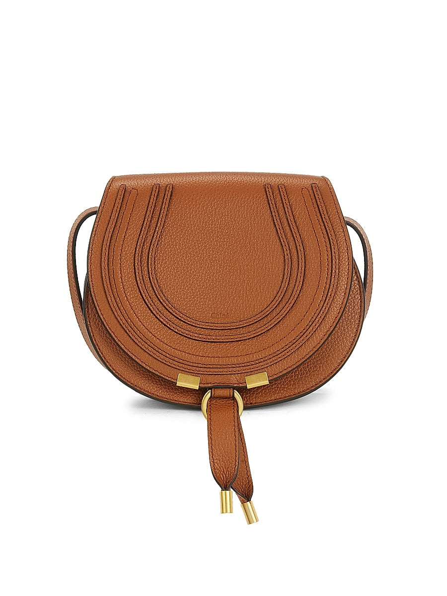 Mini Marcie Leather Saddle Bag