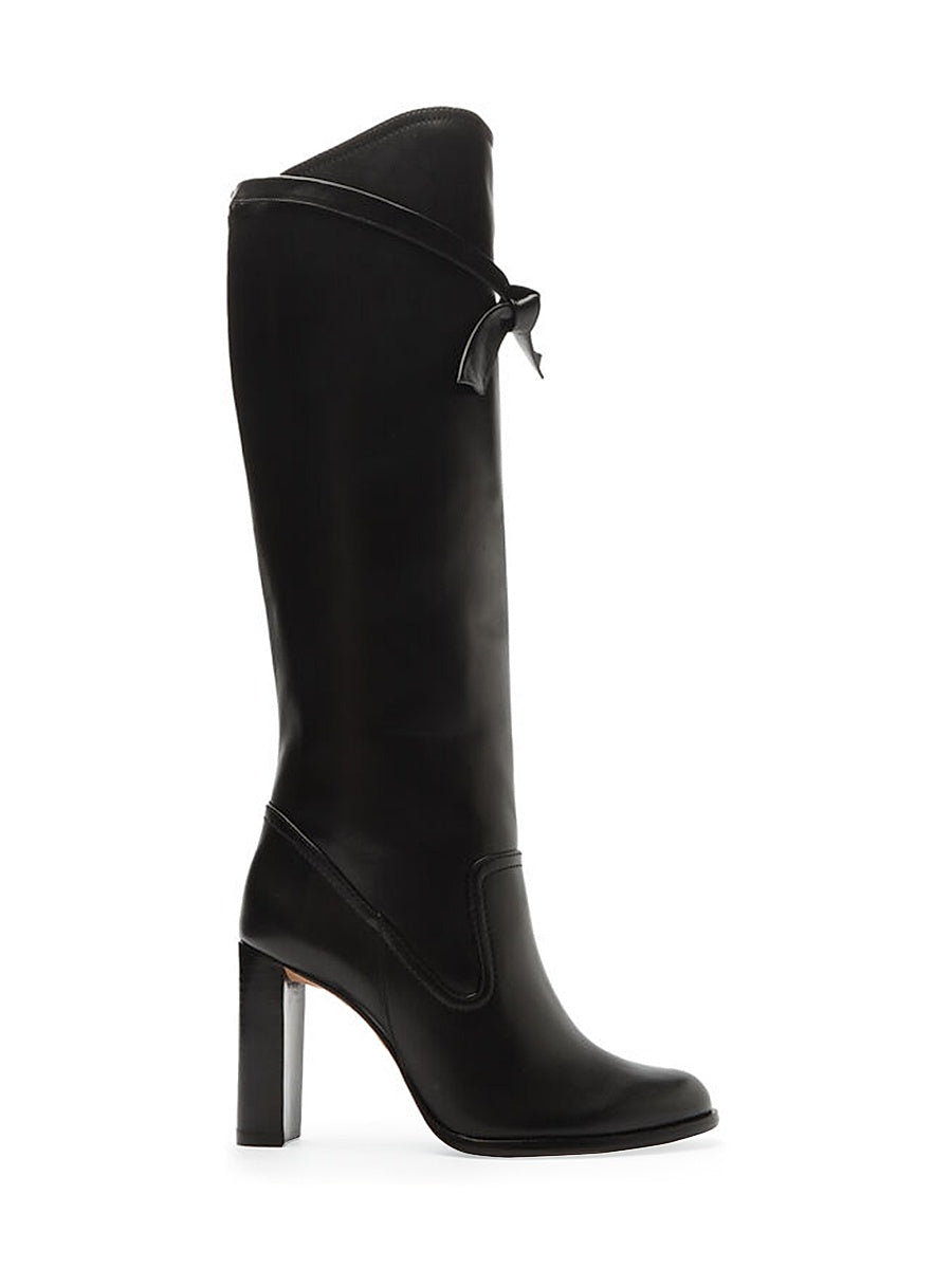 Clarita Saddlery Leather Knee-High Boots