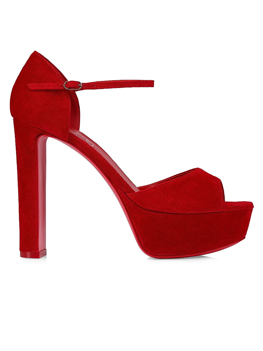Sandaloo 130MM Veau Velours Platform Sandals