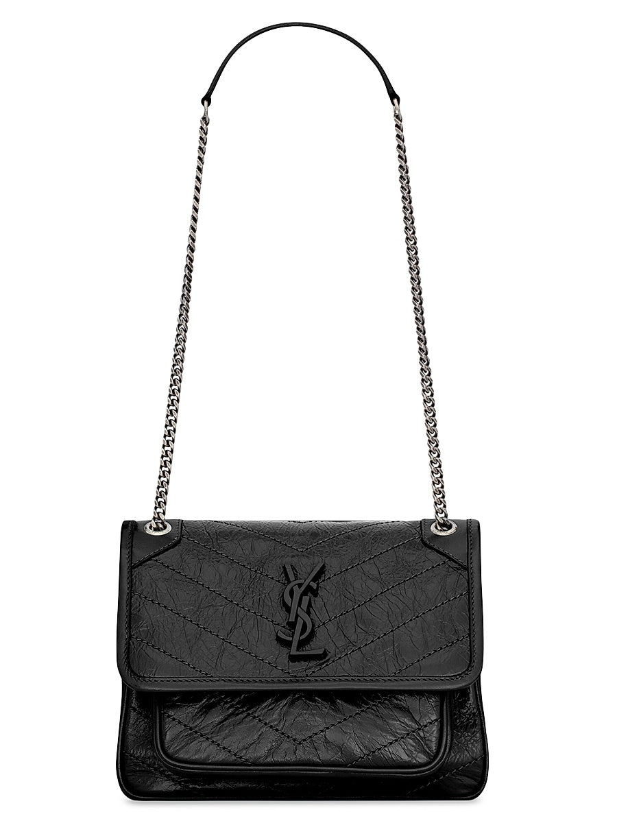 Niki Baby Shoulder Bag in Vintage Leather