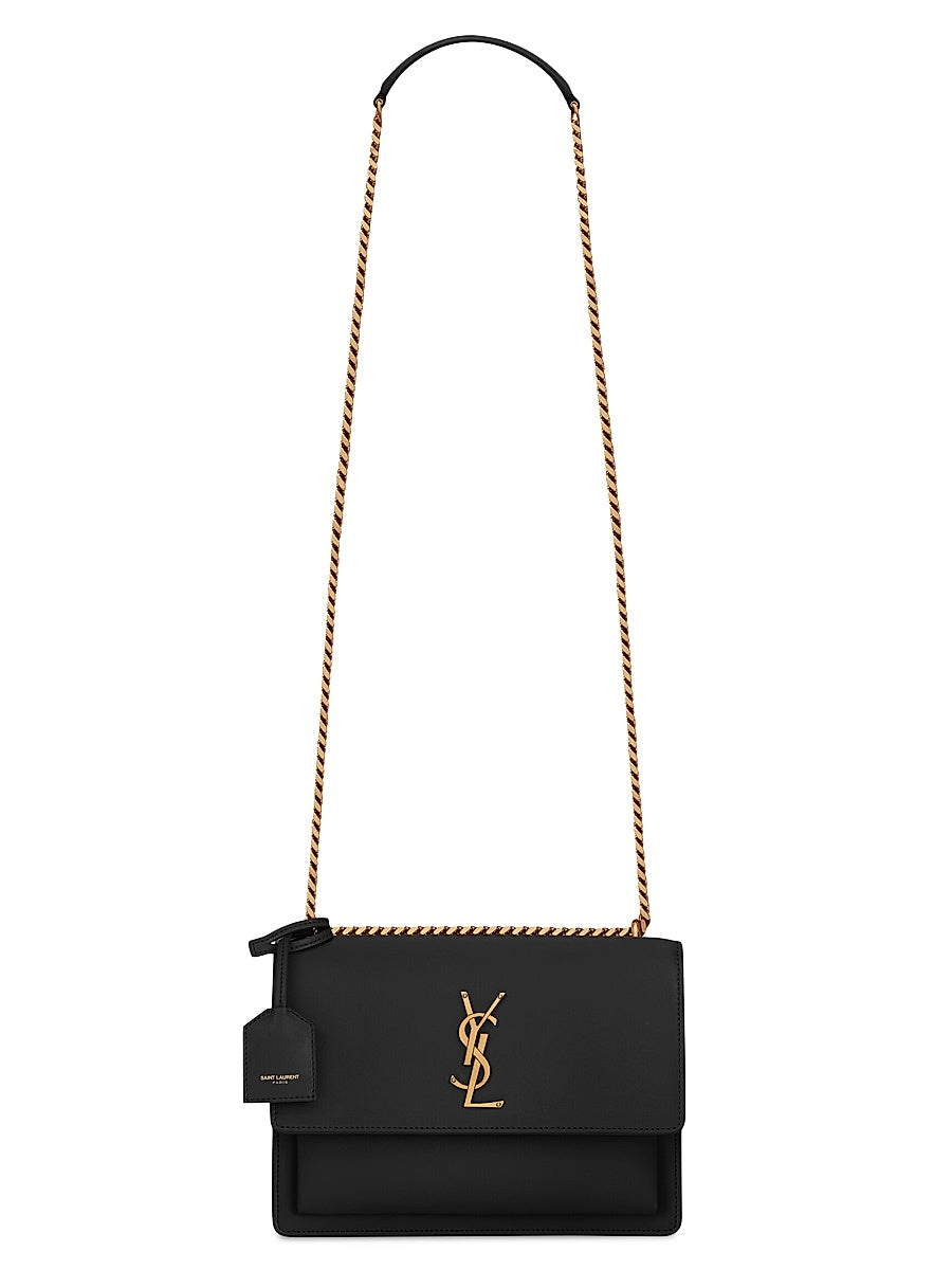 Sunset Medium Shoulder Bag in Smooth Leather