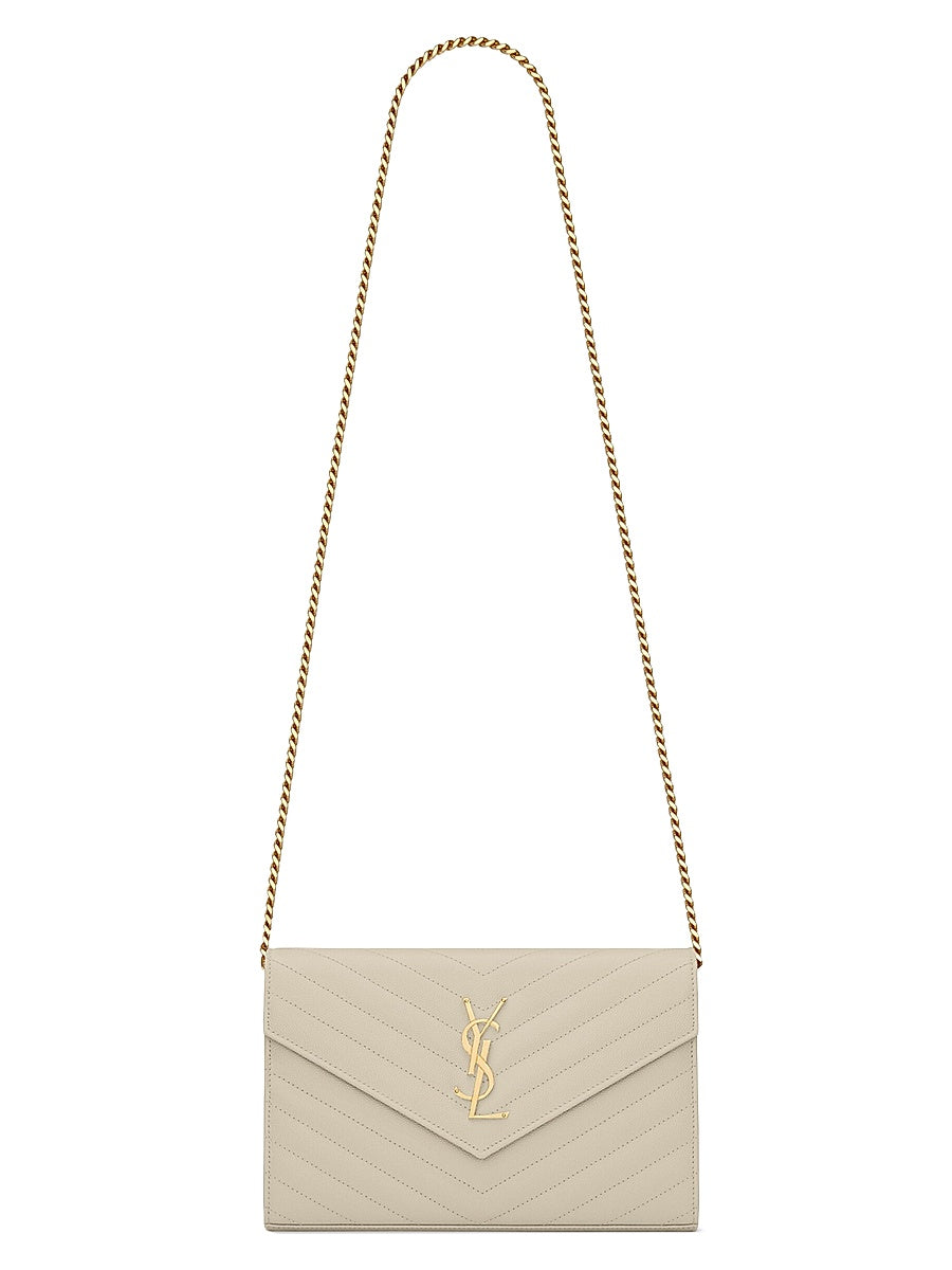 Classic Cassandre Chain Wallet in Grain De Poudre Leather