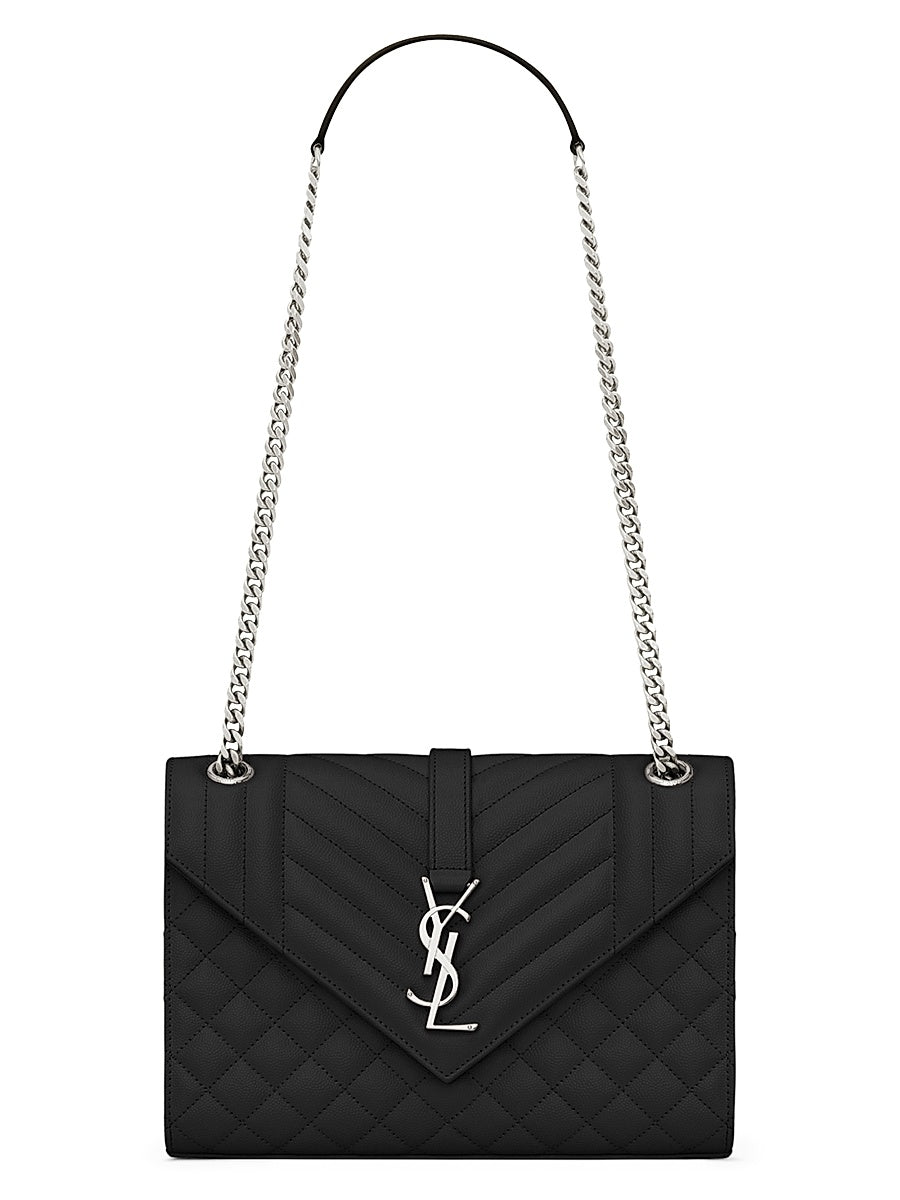 Medium Envelope Monogram Matelassé Leather Shoulder Bag
