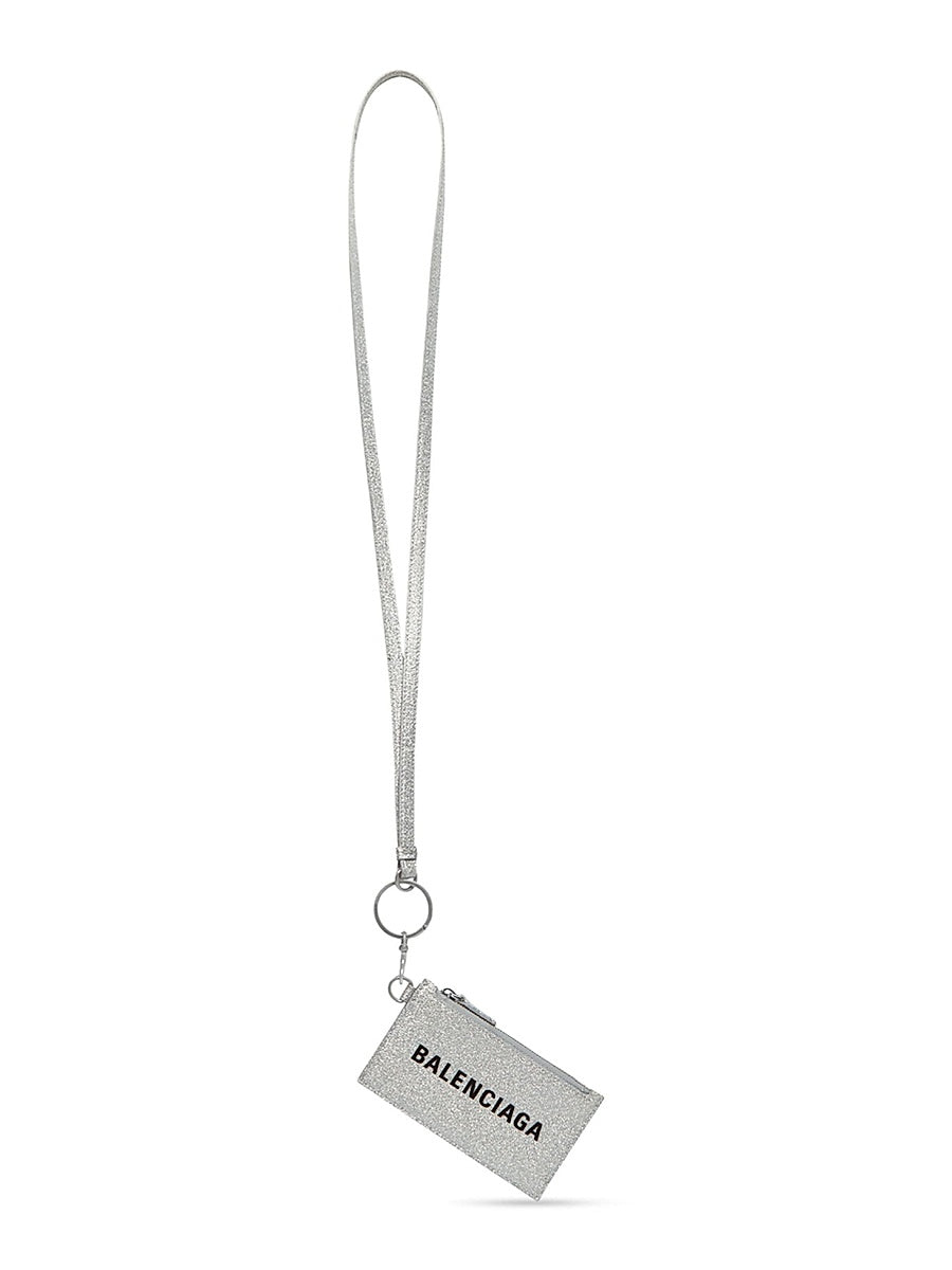 Cash Card Case On Keychain In Sparkling Fabric