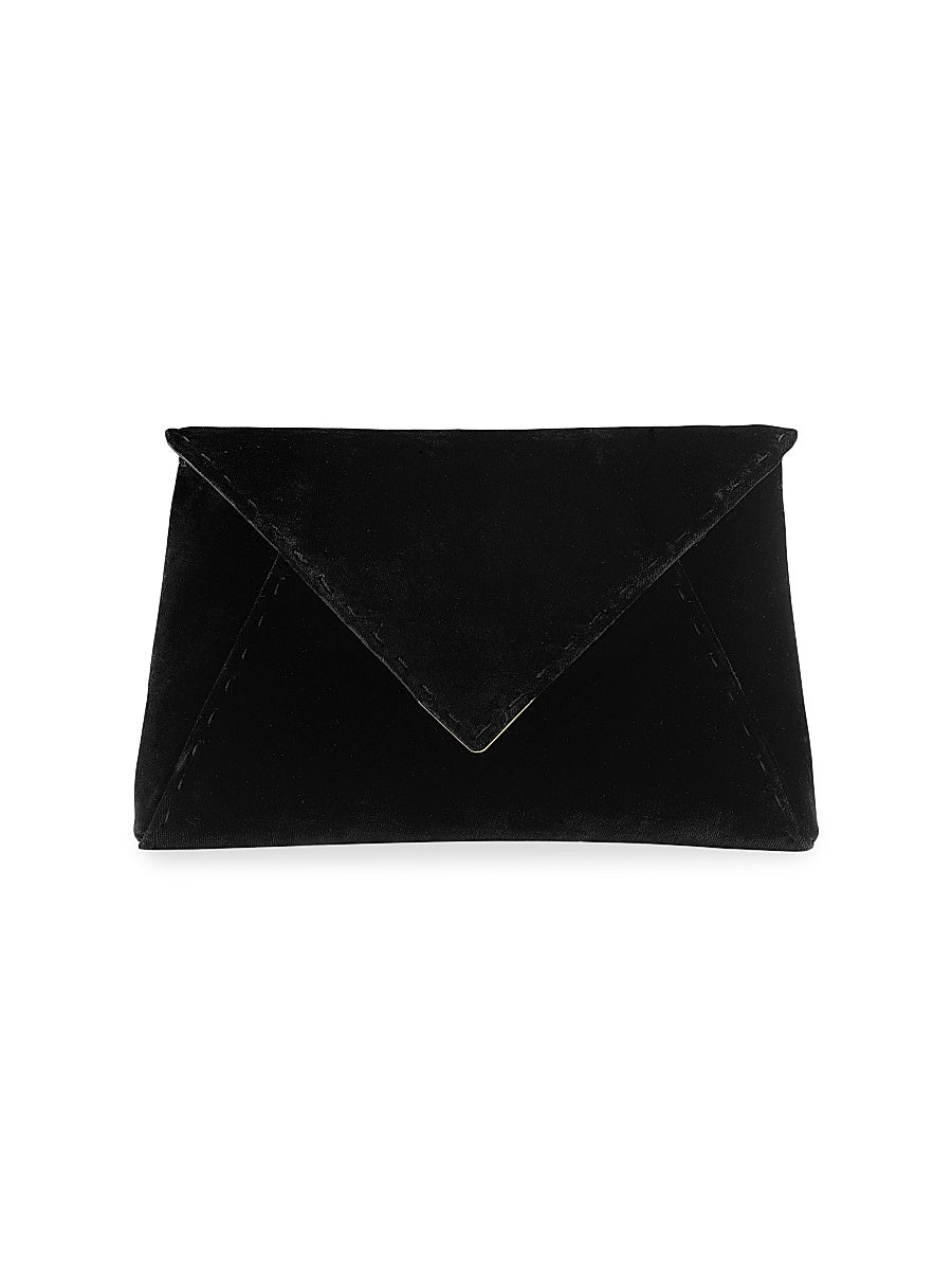 Lee Pouchet Small Crushed Velvet with Gold Hardware