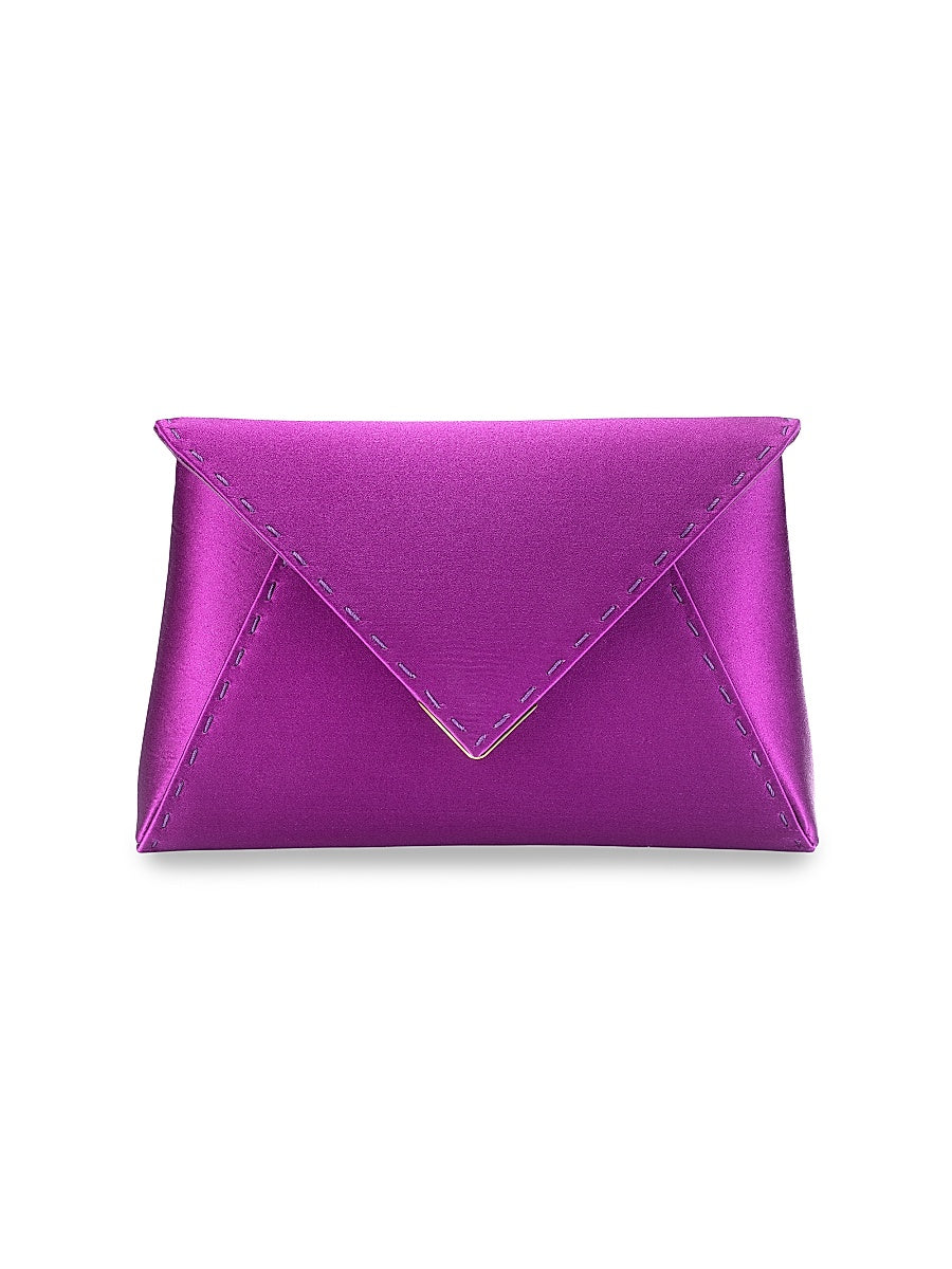 Lee Pouchet Small Satin with Gold Hardware