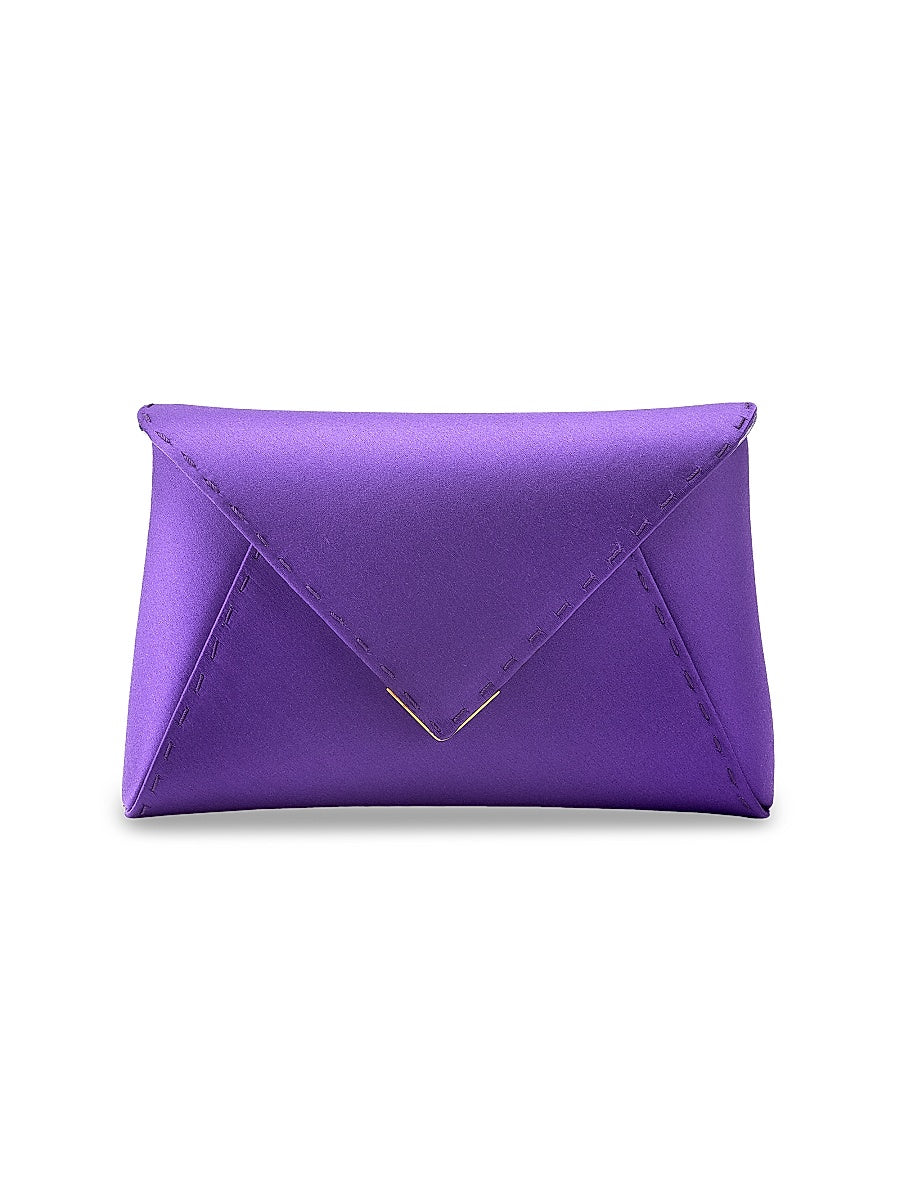 Lee Pouchet Small Satin with Gold Hardware