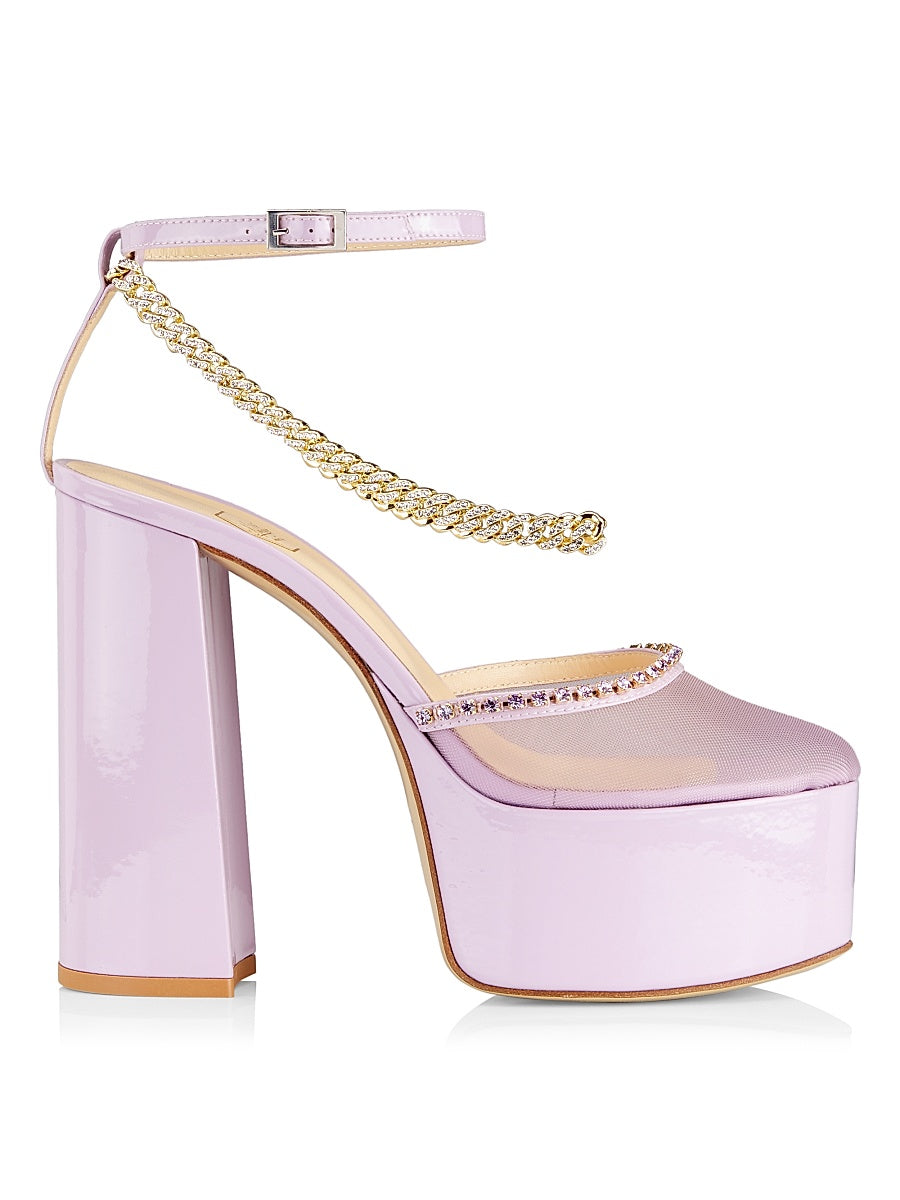 Stellar Satin Platform Sandals