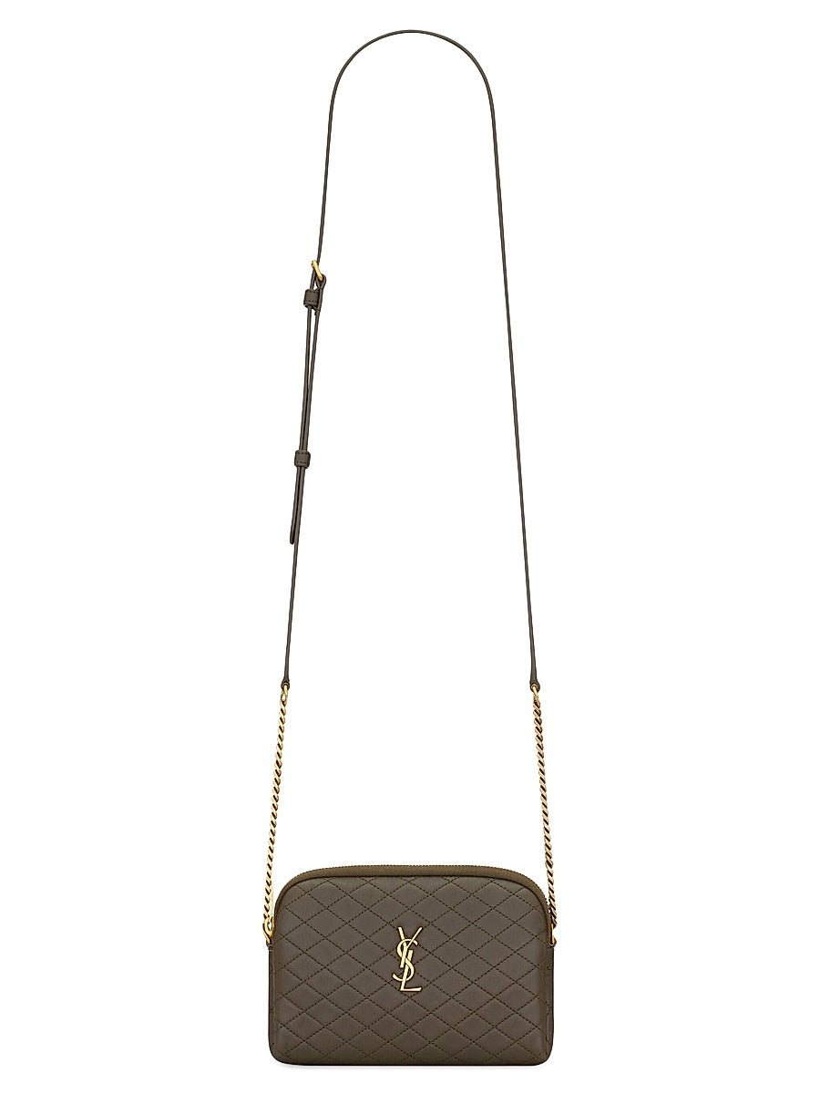 Gaby Zipped Pouch in Quilted Lambskin