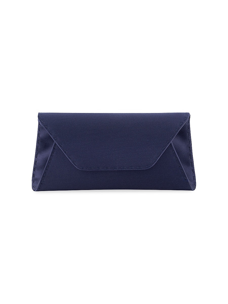 Eloise Clutch Small Satin with Silver Hardware
