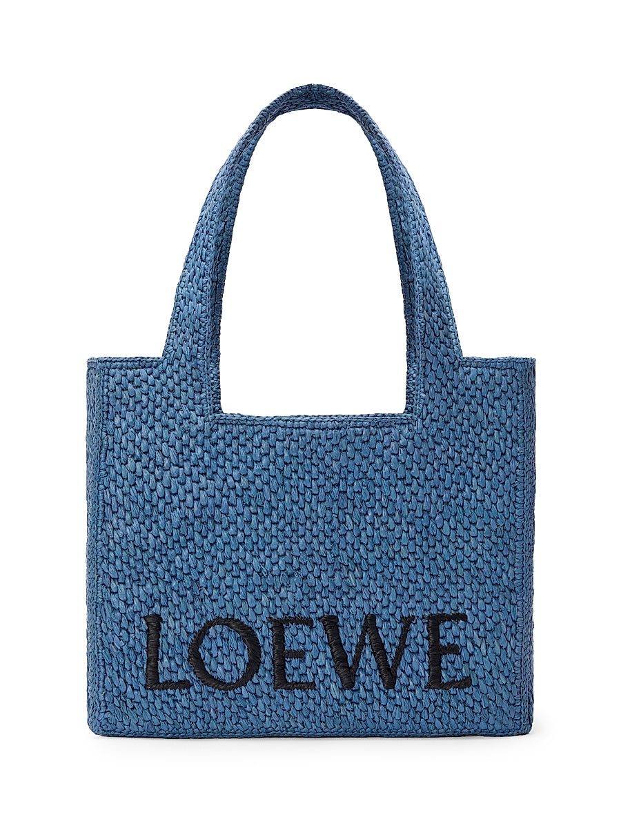 LOEWE x Paula's Ibiza Medium Logo Raffia Tote Bag
