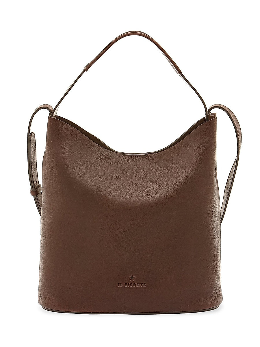 Le Laudi Leather Bucket Bag