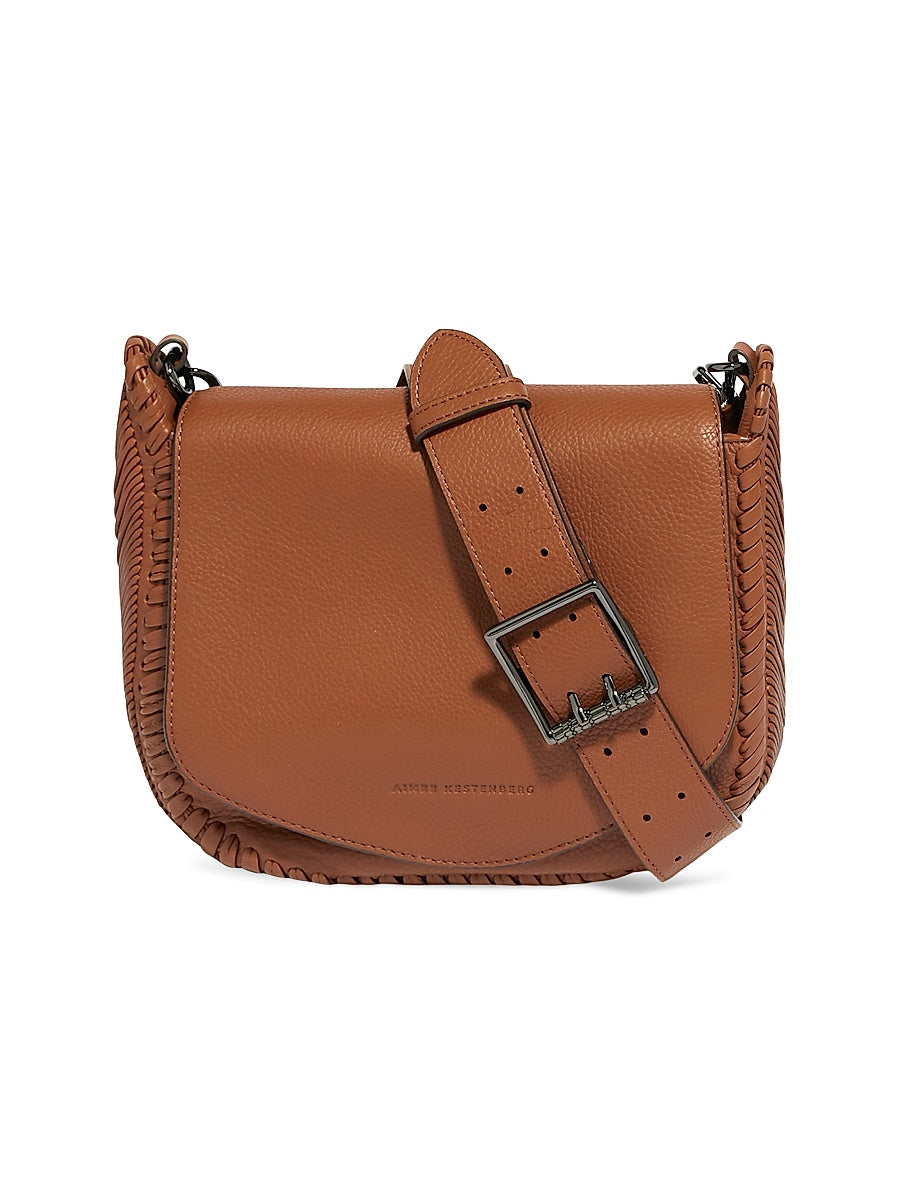 All For Love Leather Saddle Crossbody Bag