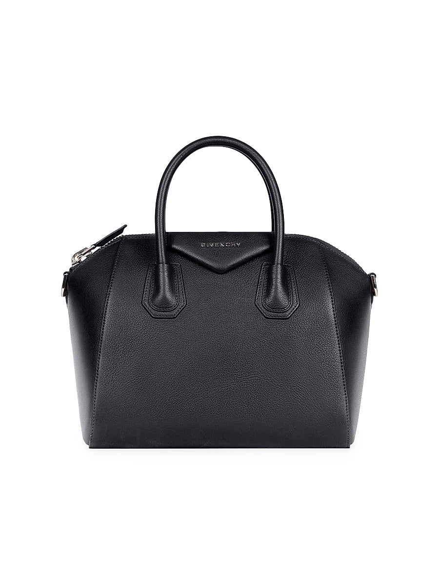 Small Antigona Bag In Grained Leather