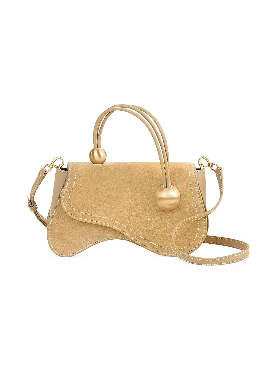 Kazia Suede Top Handle Bag