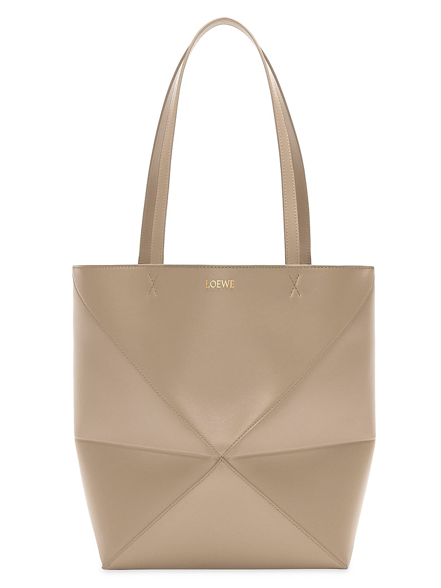 Puzzle Shiny Leather Tote