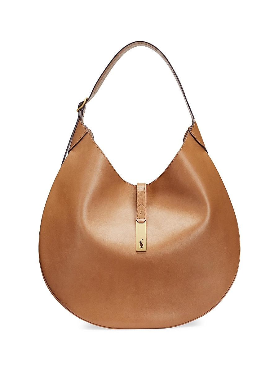 Large Polo ID Leather Shoulder Bag