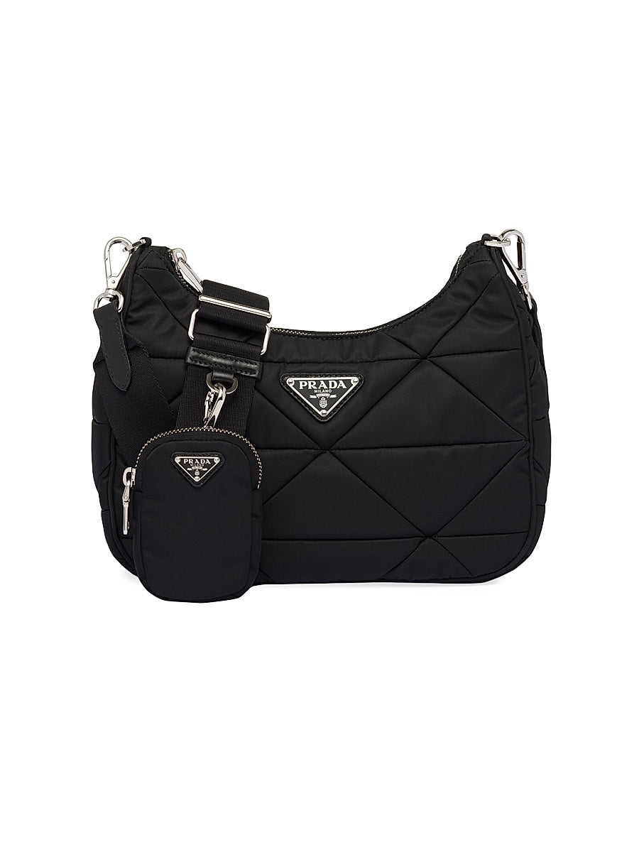 Padded Re-Nylon Shoulder Bag