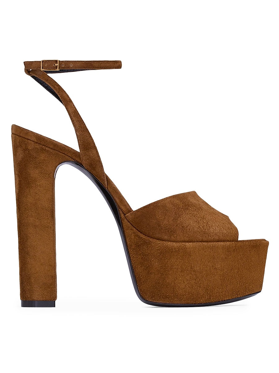 Jodie Platform Sandals in Suede