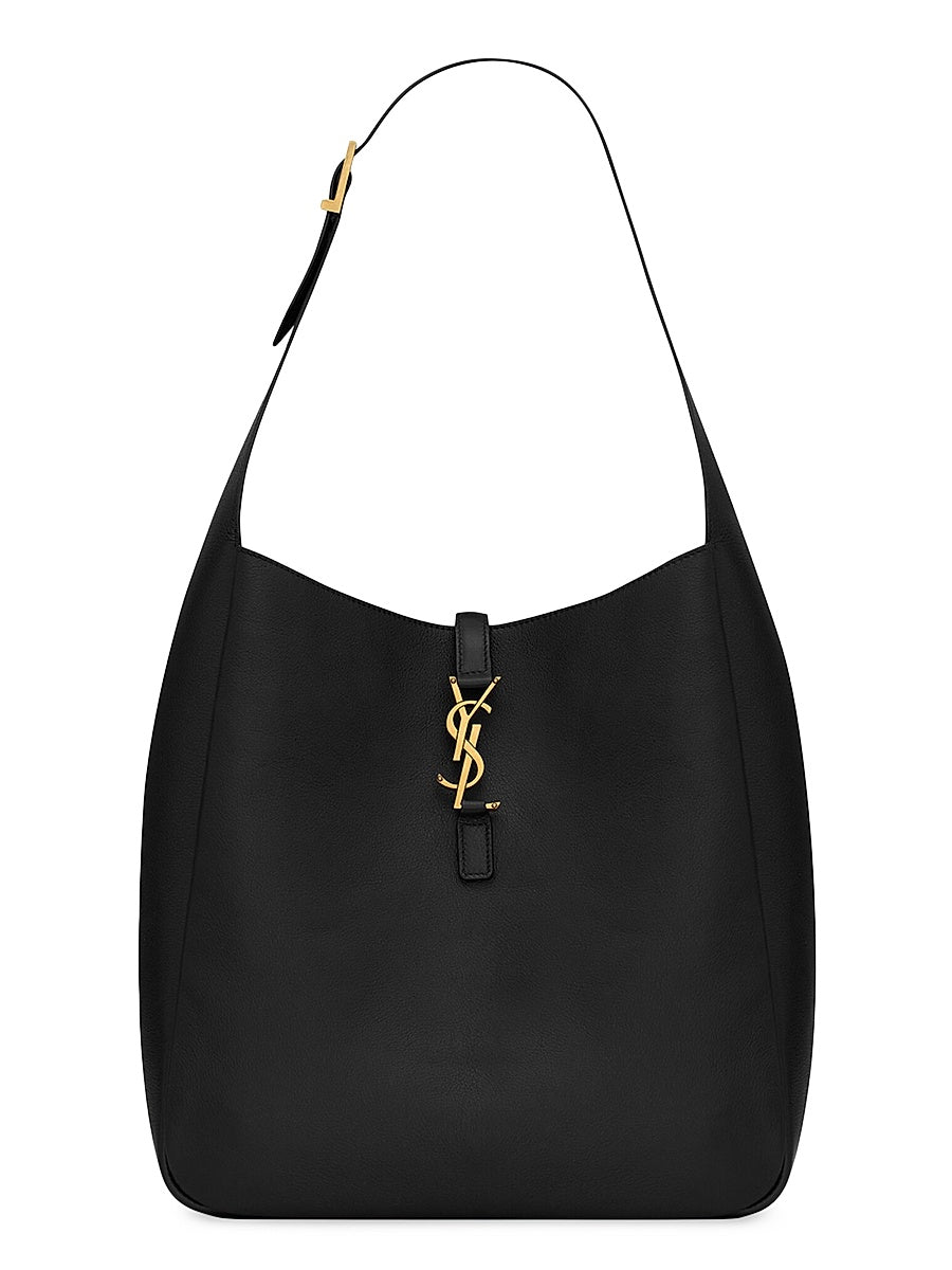 Le 5 à 7 Supple Large Shoulder Bag in Smooth Leather