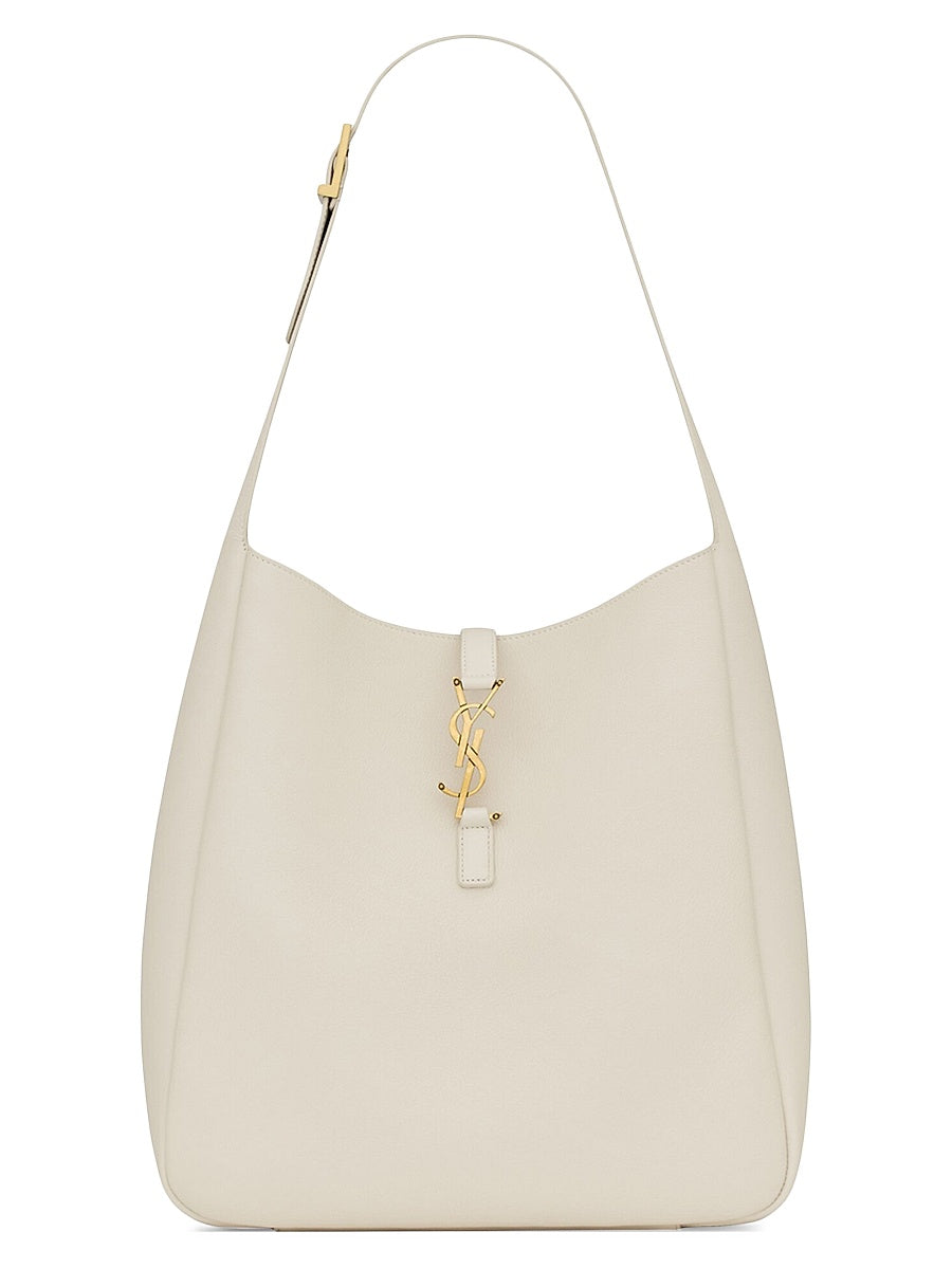 Le 5 à 7 Supple Large Shoulder Bag in Smooth Leather